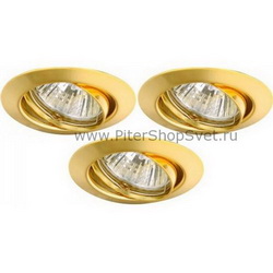 Три встраиваемых светильника A1213PL-3GO PRAKTISCH